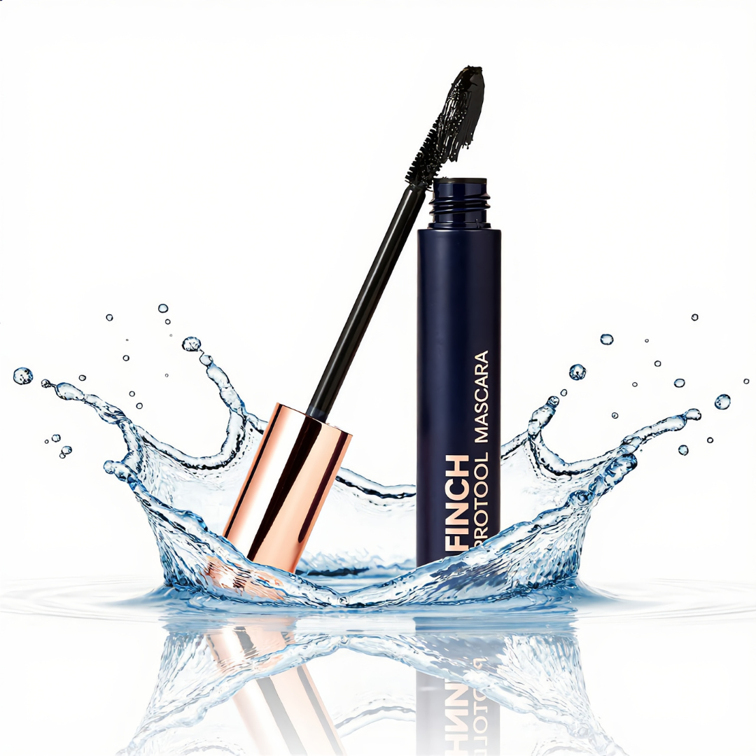 Finch Protocol Mascara charcoal black application wand premium eye makeup