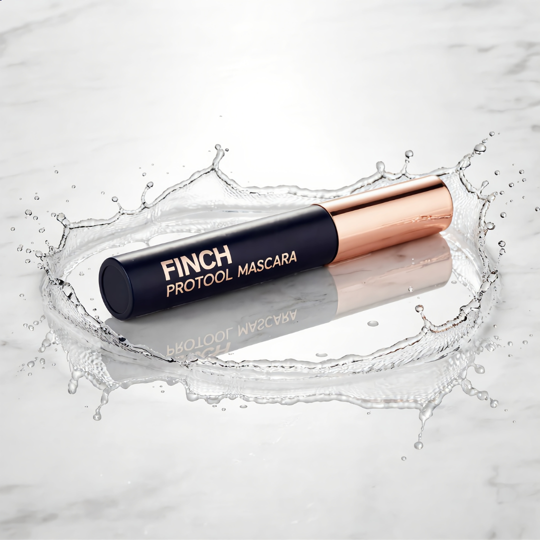 Finch Protocol Mascara charcoal black before and after lash transformation for women 50+